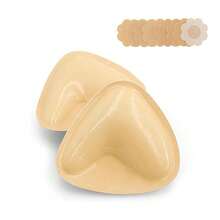 Push Up Bra - Double Sided Adhesive Waterproof Bra Pads, Enhancers Pads Reusable Padded Ultra Instant Lift Inserts For Sports Bra Swimsuit