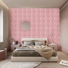 [Pink Wall Decor] 30pcs Pink 3D Diamond Pattern Wall Decor | Waterproof Wall Panel With Tape For Indoor Decoration - Pink Water Bottle - View 3