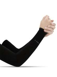 Mantente fresco y protegido este verano con 1 par de mangas de hielo protectoras. Las mangas cubren los brazos, guantes blancos, calentadores de brazos para atuendos de otoño, disfraces de Halloween, manga negra