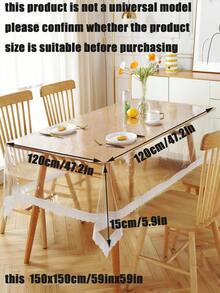 蕾丝边透明极简主义桌布 - 無色 - 查看 16