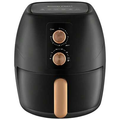 Freidora De Aire De 6l De Galón Compacta Color Negro