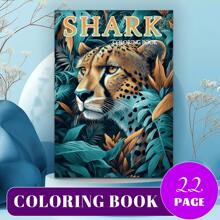 Un libro para colorear sobre animales, adecuado para regalar a amigos, parejas y familiares, apropiado para fiestas, San Valentín, cumpleaños y otras festividades. Útiles de pintura y estudio, página 22, Libros para colorear, Libro