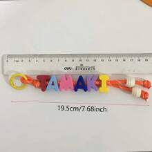 2D Flat, 1pc Custom Colorful Name Backpack Charm, Personalized Birthday Gift, New Year/Valentine's Day Present, Festive Keepsake, Funky Acrylic Design With Vibrant Letters And Numbers, Perfect For Men's Fashion Accessories, Bag Charm Playful Lettering Christmas Keyring Customized Gifts Keychain Personalised Keyring (Random Color Of Letters), Look Glamour, New Year Glamour