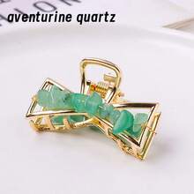 1pc Natural Crystal Hair Band Rose Quartz Hair Decoration Gem Girl Jewelry Healthy Amethyst Hairpin Daughter Gift - Hairpin - View 23