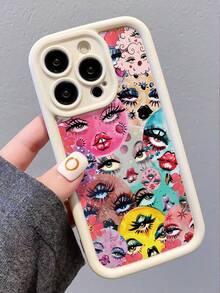 1 件时尚、个性化、星星、月亮、脸部图形、美学设计、厚实、防摔、防指纹、全身、柔软手机壳，兼容 16/16Pro/16Plus/15/15ProMax/15Pro/11/12/13/14ProMax/11Pro/11ProMax/12Pro/12ProMax/13Pro/13ProMax/14Pro/14ProMax/16ProMax/16/16Pro/16Plus - 彩色 - 查看 2