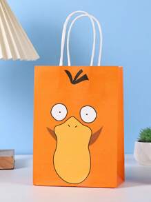 pokemon 1/7pcs Pokémon Cute Cartoon Square Bottom Bag, Kraft Paper Bag, Packing Bag, Tote Bag Is An Ideal Gift For Enthusiasts, Party Lovers And Collectors, Suitable For Birthday Party Decoration. Features: Can Be Given As An Ideal Gift, A Must-Have In Summer, Suitable For Summer Parties, Birthday Parties, Christmas, Halloween, Thanksgiving Parties Or Use