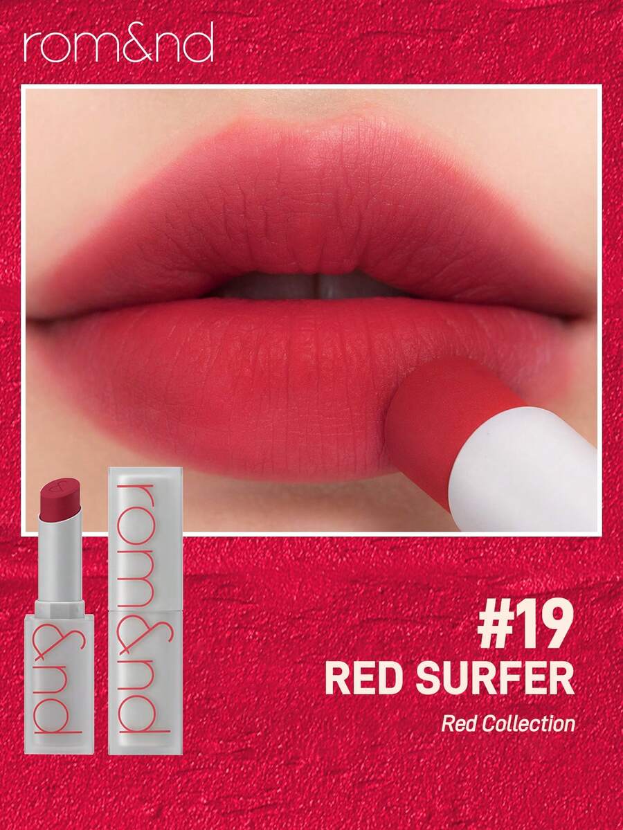 Rom&nd Romand ZERO MATTE LIPSTICK Liquid Lipstick - 19 RED SURFER - 查看 1