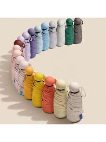 1 pezzo Mini ombrello parasole, ombrello multiuso per sole e pioggia, adatto come regalo per le vacanze, con protezione UPF50+ e anti-pioggia