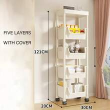 Living Room Kitchen Bedroom Bathroom Storage Rack Toilet Storage Rack Living Room Bedroom Snack Cosmetics Toy Storage Kitchen Storage Two Materials Optional Strong Bright Colors Highly Attractive - Multicolor - View 14