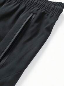 5-Piece Set Of Sports Shorts For Men In Summer, Thin, Loose Fit, Running, Fitness, Ice Silk, Letter Printed, Track And Field Training, Basketball Three Quarter Pants