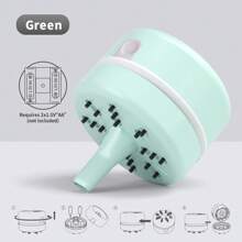 Cordless Mini Desktop Vacuum Cleaner, Battery-Powered Handheld Vacuum For Home And Office, Plastic Micro Crumb Sweeper, Convenient Office Supply And Studentcompanion, Great For Cleaning Desk And Workstations, Picking Up Small Items, Eraser Pieces, Debris (Batteries Not Included)