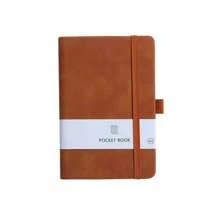 1 pezzo Taccuino portatile minimalista e alla moda formato A7/A6/A5, copertina in vera pelle di pecora morbida, texture fine, pagine interne in carta Dacron spessa, impermeabile e resistente, con design a quadri e porta-penna, taccuino semplice per studenti, blocco note portatile