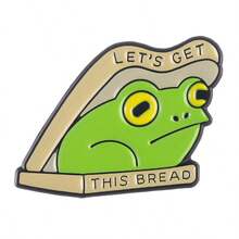 1pc Minimalist Frog Initial Brooch, Multifunctional And Practical