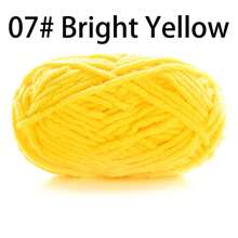 50 g/paquet, 60 m/paquet de fil à tricoter épais fait main (couleur aléatoire) pour tricoter des écharpes, crocheter des chaussures, des poupées et plus