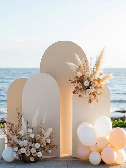 1 peça, azul claro/roxo/branco/rosa/bege/vermelho/preto, 7,2 pés/6,6 pés/6 pés/5 pés, capa de arco de casamento, capa de arco de cúpula, tecido de fundo de arco de elastano, capa de fundo de arco, painel de arco, tecido elástico avançado, perfeito para jantar em família, casamento