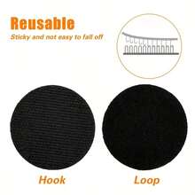 5/10/20pcs Strong Self Adhesive Fastener Dot Stickers, Black & White Adhesive Hook And Loop Tape For Bed Sheet Sofa Mat Carpet, Anti-Slip Mat Pads-Sticky Floor Mat, Furniture Protection, Decorative Grip Pads, Textured Surface - Multicolor - View 11