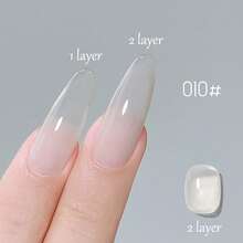 10ml春夏美甲通用冰透粉色凝胶指甲油系列2025裸粉色保湿亲肤Jally指甲胶美甲店美甲用品 - 彩色 - 查看 9