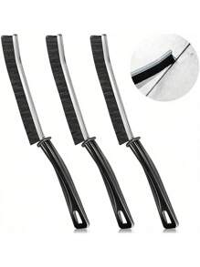 1/2/3 Pcs Long Handle Crevice Cleaning Brush: Designed For Hard-To-Reach Spaces Like Window Tracks, Sliding Door Grooves, Sink Edges, Faucet Bases, And Tight Corners, Stiff Bristles Effectively Remove Dust, Dirt, Grime, And Debris, Slim Profile Easily Slides Into Narrow Gaps, Comfortable Grip For Effortless Cleaning, Construction For Long-Lasting Use, Essential Tool For Kitchen, Bathroom, And Household Cleaning.Bathroom Decor Summer Back To School