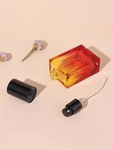 1 szt. Szklane butelki na perfumy Gradient 1oz/30ml - Wymienne butelki z atomizerem do drobnej mgiełki, podróżny rozmiar, przenośny kwadratowy design do perfum, olejków eterycznych i balsamów