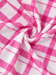 3 件套女士休闲 7/10 长度短裤，格子，条纹印花，松紧腰，宽松睡衣/家居裤 - 彩色 - 查看 6