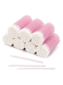 Bộ cọ môi dùng một lần 50/200/500 chiếc, bộ cọ trang điểm, cọ thoa son môi, dụng cụ trang điểm (Màu đen pha lê) - Nhiều màu - Xem 22