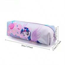 MY LITTLE PONY 1 Stück MY LITTLE PONY Mädchen Make-up Tasche, tragbare Aufbewahrungstasche, Federmäppchen, einfache Stiftetasche, Aufbewahrungstasche für Mädchen Grundschüler, Rückkehr zur Schule, Schulmaterial