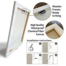 1pc, 2d, High Quality Wooden Frame Canvas Printing Painting, Retro Artwork Fun Art Posters Ancestral Healing Grandmother Mother Youngstersposters For Room Aesthetic Home Decoration, Can Be Hung, Used For Living Rooms, Kitchens, Office Spaces, Holiday Gifts, Warm Gifts - Multicolor - View 8