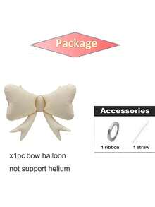 1/3 Unidades Globos con lazo rosa, decoraciones de fiesta con lazo rosa para decoración de cumpleaños rosa, globos gigantes de lámina para decoración de boda, compromiso, despedida de soltera