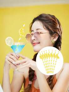20 ống hút giấy hình quả chanh, ống hút cocktail dùng một lần cho đồ uống, ống hút sọc cho sữa lắc, đồ dùng trang trí quầy bán nước chanh, ống hút nhựa hình quả chanh được gói riêng, đồ dùng tiệc sinh nhật, tiệc cô dâu, nhà bếp, tiệc mùa hè, tiệc hồ bơi - Nhiều màu - Xem 3