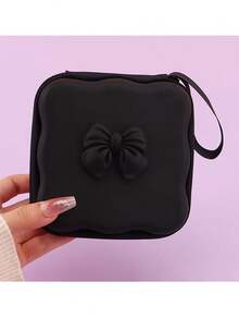 通用电缆整理器（不含电缆和充电器） - 防水旅行技术配件盒，适用于充电器、耳机、电缆、移动电源 - 带分隔板的防震拉链收纳盒（粉色/蓝色/黑色/紫色）