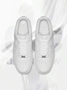 Nike Air Force 1 Low '07 White– Men's Lifestyle Sneakers – Shoes For Man -Vintage-Spring & Summer-Inspired Running Shoes, Shock-Absorbing Comfort, Gym To Streetwear Casual Wear-Mother's Day Gifts-Father's Day Gift–CW2288 111 - Trắng/Trắng - Xem 3