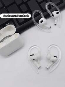2 个透明耳钩兼容 Airpods，TPU 防丢耳挂配件兼容 AirPods 1/2/3，耳机耳帽耳环挂钩 - 透明 - 查看 5
