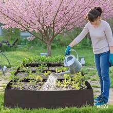 4/8 rejillas Bolsas de cultivo de vegetales: diseño de divididor de espacio grande, material de fieltro no tejido, duradero, adecuado para jardín, balcón, azotea, patio, patio trasero, bolsas para vegetales y frutas