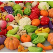 50 件/30 件/20 件/10 件/5 件迷你逼真蔬菜雕像，创意微型蔬菜，可用于娃娃屋装饰、微景观、微型超市道具、玩具食品道具、摄影道具 - 彩色 - 查看 4