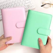 1 套 A6 马卡龙储蓄保护簿，大容量储蓄簿用于现金预算、预算跟踪和有趣的挑战，可存储 100 件女士钱包迷你钱包钱包钱包零钱包 - 彩色 - 查看 8