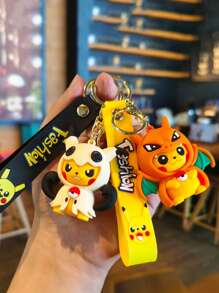 pokemon Pokemon, Pikachu Imitation Makeup Keychain, Disguised , Charizard, Etc., Cartoon Cute Doll Bag Pendant Small Gifts Is The Perfect Party Gift, And Also The Perfect Gift. Decoration Features - An Ideal Gift That Can Be Given, A Must-Have In Summer, Suitable For Giving Or Using At Summer Parties, Birthday Parties, Christmas, Halloween, Thanksgiving Parties