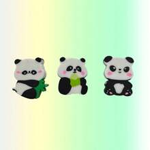 50PCS Cute Panda Shaped Eraser With Random Color - Soft Furry Bamboo Leaf Pattern In Black And White Design, Suitable For Classroom Rewards, Party Gifts And School Supplies, Panda Theme Gifts For Office Supplies, School Supplies, Office Decoration, Back To School Supplies, School Prizes, A Good Choice For Family And Friends, Graduation Season Gifts 50pcs/30pcs/20pcs/10pcs/5pcs (Color Style Random)
