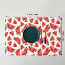 2 pièces Serviettes de main d'été à motif pastèque, serviettes de cuisine rafraîchissantes, lavettes, torchons à vaisselle, serviettes de décoration pour vacances, serviettes de séchage douces et absorbantes, décoration de cuisine, décoration de table de salle à manger, décoration de la maison