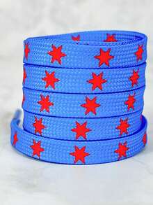 Cordones de zapatos con estampado de estrella nuevos para zapatillas, zapatos casuales, zapatos deportivos - Multicolor - Ver 13
