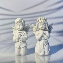 1 pièce Ornement en résine d'ange blanc, ornements de décoration intérieure, décorations de table