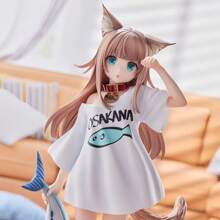 "My Cat Girl Is A Cute Girl" Figure Smartphone Stand With Interchangeable Face Parts - Anime Character PC Case/Car Mount/Desk Deco Oshikatsu Goods Cute Interior Cosplay Accessories Moe Goods (Anime Phone Stand/Otaku Deco/Funny Face Art)