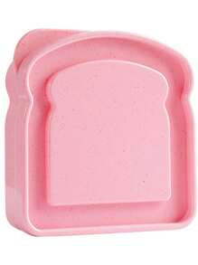 Reusable Bento Box For Sandwiches & Lunch – Toast-Shaped Plastic Container With Leak-Proof Lid, Microwave & Dishwasher Friendly – Ideal For Families Or Adults – Practical Kitchen Supplies