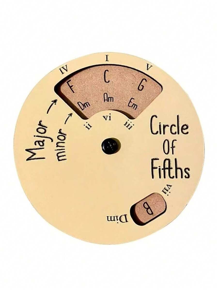 1 đĩa nhạc guitar 5 âm, dụng cụ chỉnh dây đàn bằng gỗ, bảng hợp âm guitar, lý thuyết âm nhạc cho người mới bắt đầu, dụng cụ chỉnh dây bằng gỗ, bánh xe hợp âm có chức năng thay đổi nhanh, thích hợp cho người mới bắt đầu học hòa âm và sáng tác nhạc, tương thích với guitar, piano, violin, v.v., quà tặng cho người yêu âm nhạc, quà tặng cho người đam mê guitar