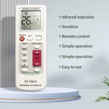 Télécommande universelle AC KT-109II avec fonctionnalité de température pour climatiseur
