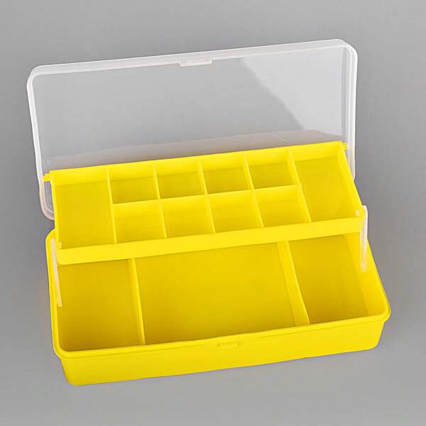 OPQ Lure Fishing Tackle Box, Double Layer Large Size Lure Accessory Storage Box