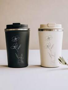 Personalized Travel Mug With Your Text Custom Engraved Coffee Cup To-Go Tumbler Personalized Mug Coffee Drinker Gift Tea Drinker Gift Anniversary Gift Sister Gift Mom Gift Dad Personalized Ceramic Personalized Personalized Cup Gift Cup Thermo Mug Custo Togo Mug, Brunch-Ready, Home & Living, Christmas Home Atmosphere, Souvenirs - Multicolor - View 6