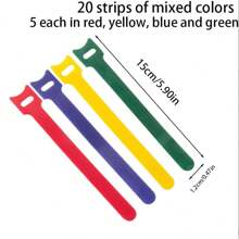 Magic Tape Tool, Storage Wire Organizing Strap Made Of Nylon, Data Cable Collection Strap With Self-Adhesive Backing., School Supplies,Back To School