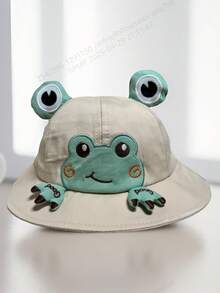 1 件婴幼儿青蛙印花透气网眼太阳帽，可爱百搭设计，适合春夏秋季 - 兒童鹿角帽 - 查看 3