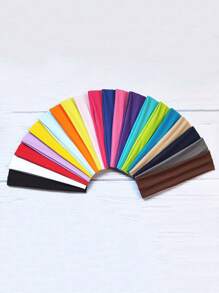 20 pièces Bandeaux unisexes, convenant aux cheveux courts et longs. Bandeaux simples avec haute élasticité. Bandeaux en tissu doux pour le sport, le yoga et l'entraînement. Ces accessoires de cheveux conviennent aux activités quotidiennes comme le yoga, la course, le fitness, etc. Bandeaux de sport de couleur unie, décontractés et de style urbain en polyester. Convient pour toutes les saisons Bandeau turban Bandeau de transpiration