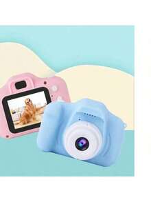 Mini cámara digital para niños toma fotos y videos juguetes SLR pequeño HD videocámara portátil regalo educativo creativo niños - color aleatorio - Ver 9